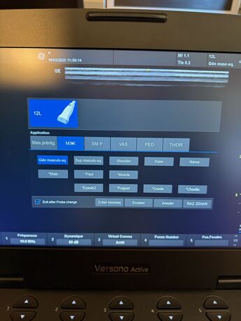 echographe portable Versana active  récent 8000€ ht