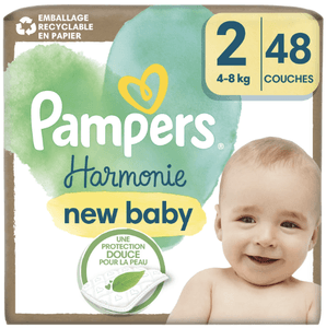 C1793/2 PAMPERS Couches Bébé Harmonie T.2 par 48 Couches