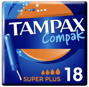 C2129/2  TAMPAX Tampons Hygiéniques Compak Super Plus + Applicateur 18P