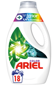 C2324/3  ARIEL LESSIVE LIQUIDE COLOR LENOR UNSTOPPABLES 18 LAVAGES 810 ML FR
