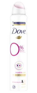 C1710/10 DOVE DÉODORANT 0% ANTIBACTÉRIEN INVISIBLE CARE 48H 200ML