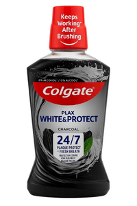 C1077/3 COLGATE BAIN DE BOUCHE - WHITE + CHARCOAL PLAX 500 ML