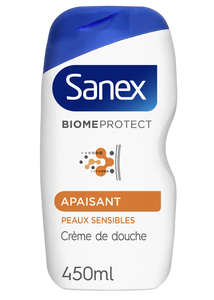 C1135/56 SANEX Gel Douche Biome Protect Apaisant Peaux Sensibles 450ML