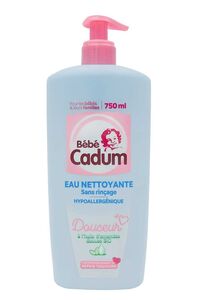C1720/11 CADUM EAU NETTOYANTE BÉBÉ HYPOALLERGÉNIQUE SANS RINCAGE BEBE 750ML