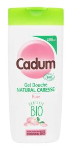 C1721/22 CADUM NATURAL CARESSE - GEL DOUCHE PARFUM FLEURS DE ROSE BIO 400 ML