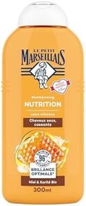 C2349/1 LE PETIT MARSEILLAIS SHAMPOING NUTRITION CHEVEUX SECS CASSANTS MIEL ET KARITÉ BIO 300ML