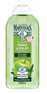 C2349/2 LE PETIT MARSEILLAIS SHAMPOOING FORCE ET ÉCLAT CHEVEUX NORMAUX POMME ET OLIVIER BIO 300ML
