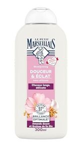 C2349/4 	LE PETIT MARSEILLAIS SHAMPOOING DOUCEUR & ÉCLAT BRILLANCE OPTIMALE À L'AMANDE DOUCE ET GRAINES DE LIN BIO 300ML