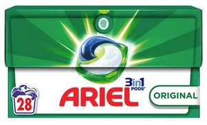 C1918/4  ARIEL PODS LESSIVE CAPSULE ORIGINAL TOUT EN 1 28 LAVAGES