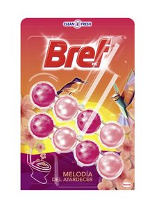 C1596/11 BREF Détergent Bloc WC Melodie du Coucher de Soleil 2x50g