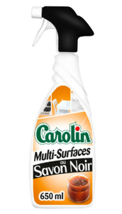 C1998/4 CAROLIN NETTOYANT MÉNAGER MULTI-SURFACES SAVON NOIR 650ML