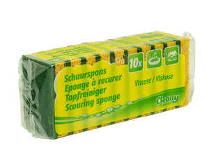 C2379 CLEANY ÉPONGE À RÉCURER VISCOSE SET DE 10 PC 65X100X23MM