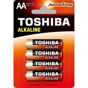 C2401/2 TOSHIBA PILES ALKALINE AA LR6 1,5 V — PACK DE 4