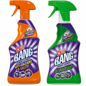 С2390 CILLIT BANG SPRAY LOT DE 2 DÉGRAISSANT + ANTI CALCAIRE FR 750 ML
