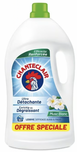 C2063/2 CHANTECLAIR LESSIVE AU MUSC BLANC 80 LAVAGES - 3,6L