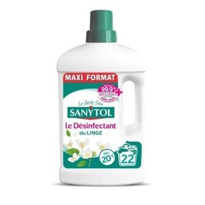 C2434 SANYTOL DÉSINFECTANT DU LINGE FLEURS BLANCHES - 22 LAVAGES - 1L