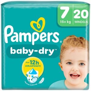 C2255/7 PAMPERS COUCHE BABY-DRY TAILLE 7 (15+ KG) - 20 COUCHES