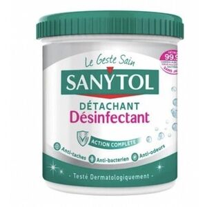 C2435/1 SANYTOL POUDRE DÉTACHANT DÉSINFECTANT TRIPLE ACTION 450 GR