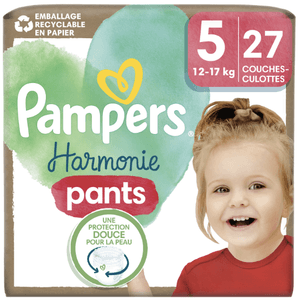 C1794/5 PAMPERS Couches Bébé Harmonie Pants T.5 par 27 Couches