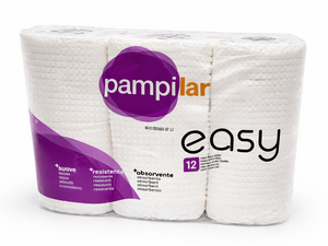 С2437 PAMPILAR EASY PAPIER TOILETTE 12 ROULEAUX
