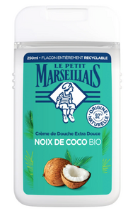 C1621/10 LE PETIT MARSEILLAIS GEL DOUCHE EXTRA DOUX NOIX DE COCO 250ML