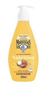 C2451 LE PETIT MARSEILLAIS LAIT DE CORPS HYDRATANT NUTRITION BEURRE DE KARITE 400ML