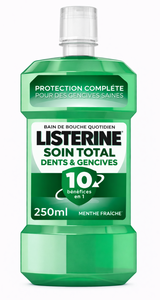 C2444/4 LISTERINE BAIN DE BOUCHE SOIN TOTAL DENTS ET GENCIVES MENTHE FRAÎCHE 250 ML