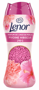 C1665/5 LENOR PARFUM DE LINGE EN PERLES PIVOINE HIBISCUS 210 G