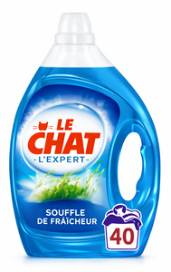 C2457 LE CHAT LESSIVE LIQUIDE SOUFFLE DE FRAÎCHEUR 2L 40 LAVAGES