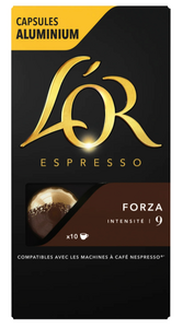 C2488/9 L'OR CAFÉ EN CAPSULES FORZA INTENSITÉ 9 X 10