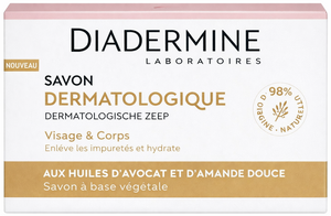 C2041/2 DIADERMINE SAVON DERMATOLOGIQUE VISAGE ET CORPS AVOCAT AMANDE DOUCE 100GR