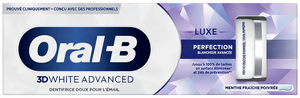 C1821/16 DENTIFRICE ORAL-B 3D WHITE ADVANCED LUXE PERFECTION 75ML