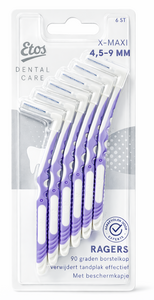 C2496/6 ETOS BROSSETTES INTERDENTAIRES 6 PCS, 4.5 - 9 MM.