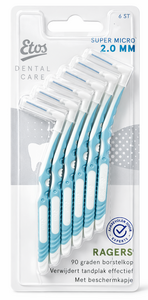 C2496/5 ETOS BROSSETTES INTERDENTAIRES 6 PCS, 2.0 MM.