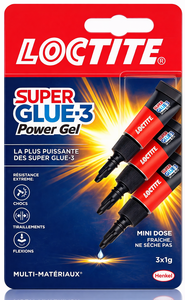 C2491 LOCTITE COLLE SUPER GLUE POWER FLEX MINI DOSE PAR 3 X1G