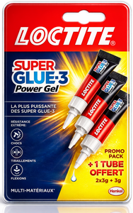C2494 LOCTITE COLLE SUPER GLUE PAR 3 POWER FLEX 3G