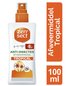 C2513 ZENSECT SPRAY TROPICAL RÉPULSIF POUR VISAGE ET CORPS ANTI MOUSTIQUES, MOUSTIQUES TIGRES ET TIQUES 100 ML DATE EXP : 01/27