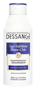 C2317/3 DESSANGE SHAMPOING DÉJAUNISSEUR POUR CHEVEUX BLANCS ET GRIS AGE SUBLIME BLANC CHIC 250 ML
