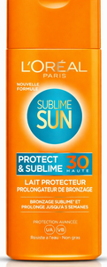 C1642 L'OREAL SOLAIRE SUBLIME SUN LAIT PROTECTEUR PROLONGATEUR DE BRONZAGE 30 FPS