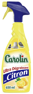 C1998/6 CAROLIN NETTOYANT PISTOLE MÉNAGER ULTRA DÉGRAISSANT CITRON 650ML