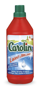 C2462/4 CAROLIN NETTOYANT SOLS FRAÎCHEUR DE NETTOYANT LAVANT ET BRILLANT CIRE DE CARNAUBA 1L