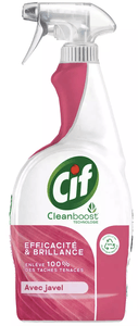 C2081/2 CIF Détergent Spray Cuisine & Salle de bain Javel 750ML
