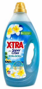 C2533 XTRA PAR SUPER CROIX LESSIVE LIQUIDE BORA BORA FLEURS DE MONOÏ ET LAIT D'ALOE 1.62L 36 LAVAGES