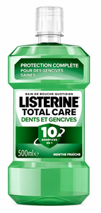 C1350/22 LISTERINE BAIN DE BOUCHE FRAICHEUR MENTHE 10 IN 1 DENTS ET GENCIVES 500ML