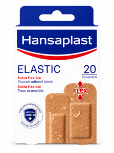 C2561/3 HANSAPLAST PANSEMENTS ELASTIC EXTRA FLEXIBLE - 20 PCS