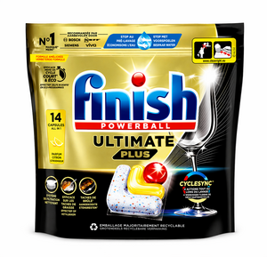 C2550 FINISH LAVE VAISSELLE POWER BALL ULTIMATE PLUS CITRON 170,8G 14 CAPSULES