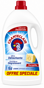 C2063/1 CHANTECLAIR LESSIVE AU SAVON DE MARSEILLE 80 LAVAGES - 3,6L