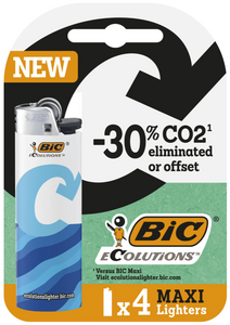 C2551 BIC BRIQUET ECOLUTIONS A PIERRE -30% DE CO2 FORMAT MAXI 4 PCS