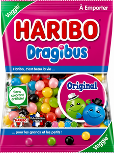 C2563/5 HARIBO DRAGIBUS ORIGINAL VEGGIE 120G