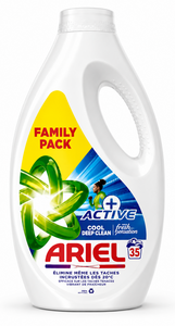 C2572/1 ARIEL LESSIVE LIQUIDE DÉFENSE ACTIVE CONTRE LES ODEURS 35 LAVAGES 1.575L